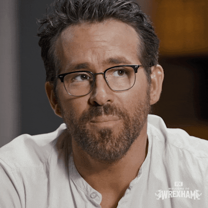 Confused Ryan Reynolds GIF by Welcome to Wrexham