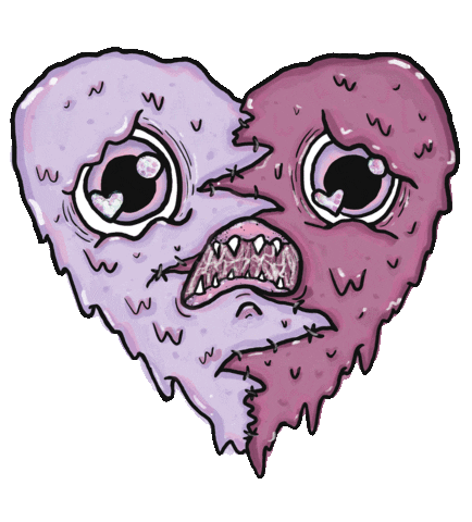 Melting Love Sick Sticker by SpoopyDrws