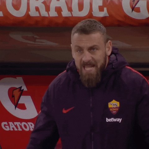 screaming lets go GIF by AS Roma