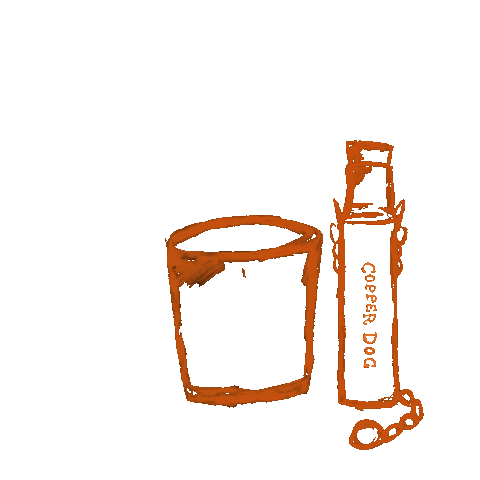 Copper Dog Whisky Sticker
