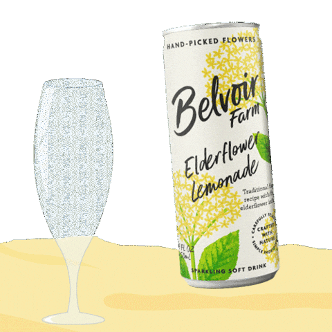Summer Sipping Sticker by Belvoir Lemonades & Cordials