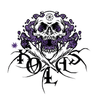 Metal Skull Sticker by Lunia Blue