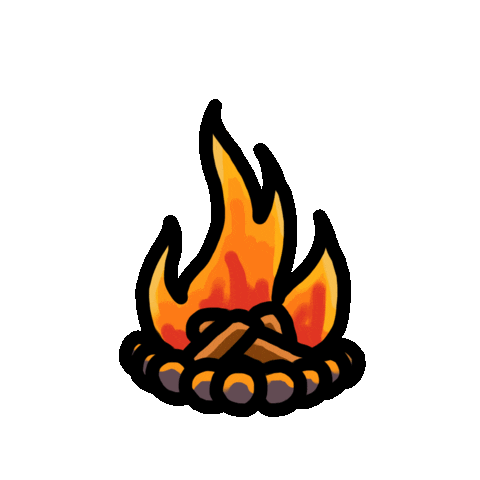 Fire Camping Sticker