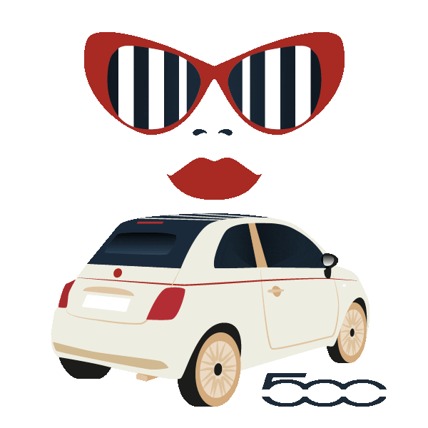 Summer Car Sticker by FIAT