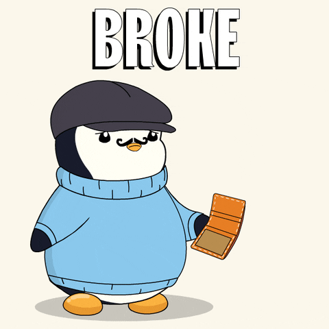 Shaking No Money GIF by Pudgy Penguins