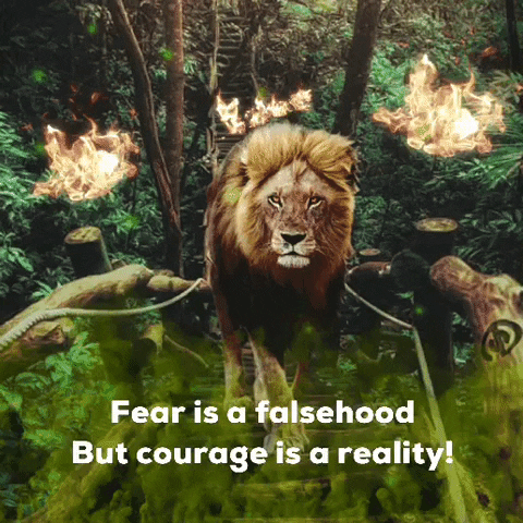 King Of The Jungle Courage GIF by Markpain