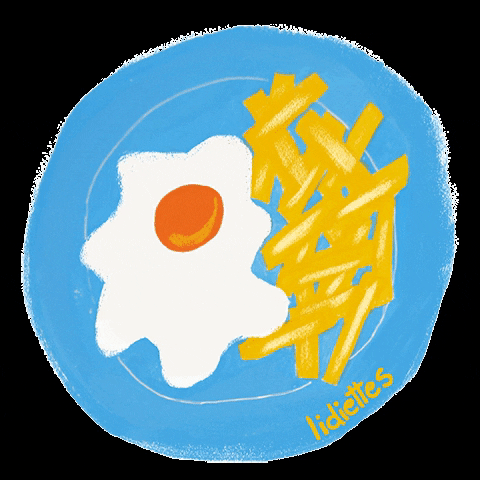 Lidiettes egg chips huevos patatas GIF