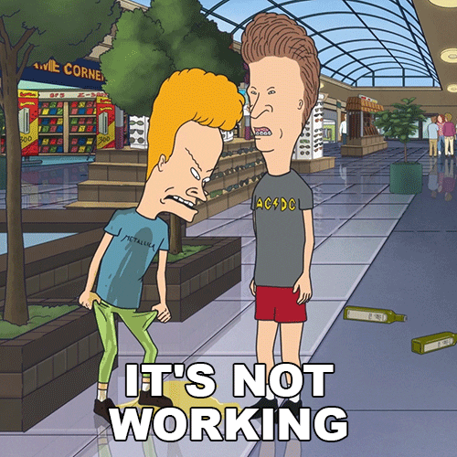 Its Not Working Beavis And Butthead GIF by Paramount+