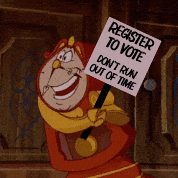 Register To Vote Beauty And The Beast GIF by INTO ACTION