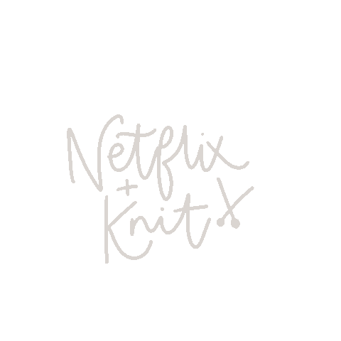Netflix Knitting Sticker