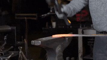 TOUGHBUILT hammer sparks blacksmith metalworking GIF