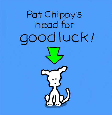 I Love You Good Luck GIF by Chippy the Dog
