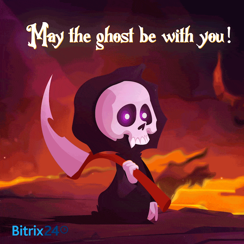 Trick Or Treat Halloween GIF by Bitrix24