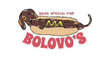Hot Dog Sticker by BOLOVO PRODUCTIONS