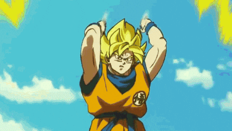 broly transformations gif