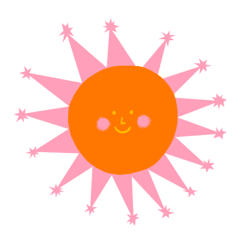 Happy Sun Sticker by Lorraine Nam