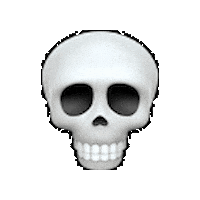 Skull Emoji Sticker