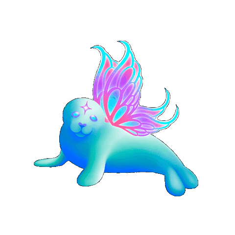 Fantasy Seal Sticker by Deep Space Violet