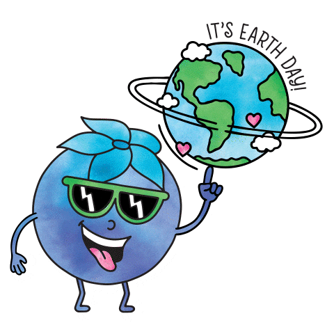 Earth Day Go Green Sticker by Hippie Organics