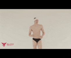 Indiana Hoosiers Swimming GIF by Ball State University