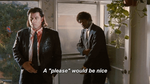 Pulp Fiction Please GIF by MIRAMAX - Find & Share on GIPHY