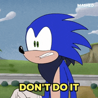 Sonic The Hedgehog No GIF by Mashed