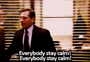 Stay Calm The Office GIF