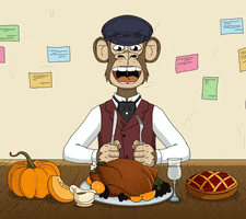 Im Hungry Turkey Dinner GIF by Jenkins the Valet