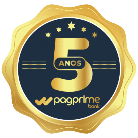 Aniversario 5 Anos Sticker by PagprimeBank