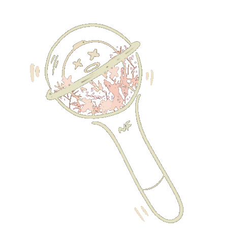 Here's a little painting I did of my lightsticks today, including my Army  Bomb. :) : r/bangtan