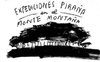 Monte Piraña Sticker by rubikit