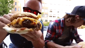 First Bite Burger GIF by Number Six With Cheese