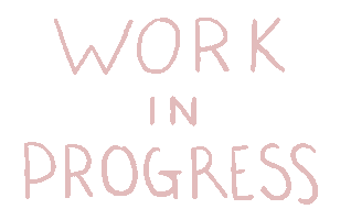 Work In Progress Sticker by Emily Hoerdemann