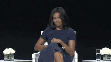 Michelle Obama Mic Drop GIF