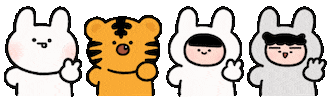 Bear Rabbit Sticker