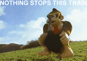 Excited Donkey Kong GIF
