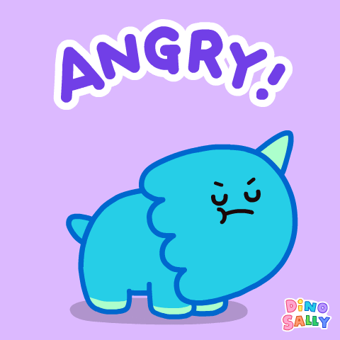 Happy Anger GIF by DINOSALLY