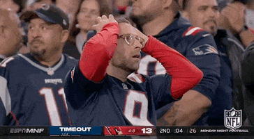 Nervous New England Patriots GIF by NFL