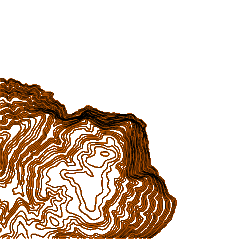 Chimney Rock Topography Sticker by LYNKRobotics