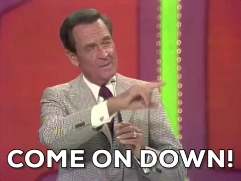 Come On Down Price Is Right GIF by Justin