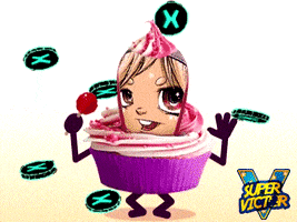 Happy Cup Cake GIF by SuperVictor