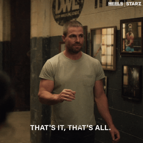 Thats It Stephen Amell GIF by Heels