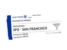 San Francisco Travel Sticker by United Airlines