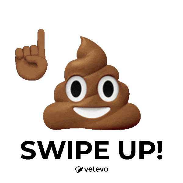 Swipe Poop Sticker by vetevo