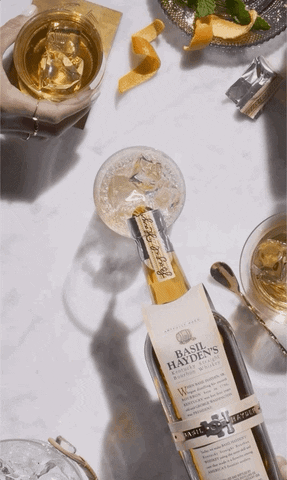 BasilHaydens cheers drinks cocktail whisky GIF