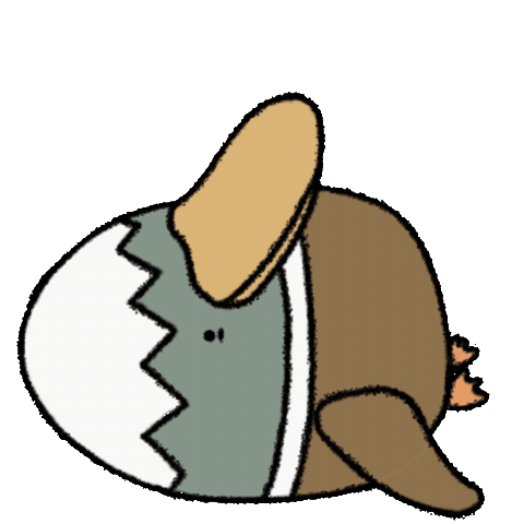Tired Duck Sticker