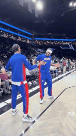 Celebration Nba GIF by Detroit Pistons