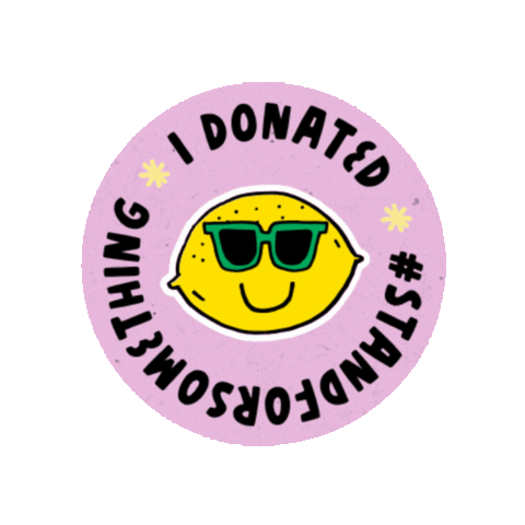 I Donated Lemonade Stand Sticker by GoFundMe