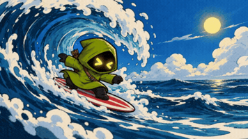 Surf Hang Ten GIF by Hooja