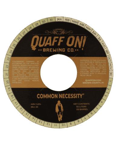 Coffee Stout Sticker by Quaff ON! Brewing Company